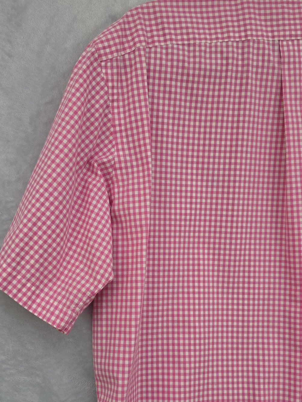 Ralph Lauren Pink Gingham Short-Sleeve Button-Down Shirt - Picture 6 of 8